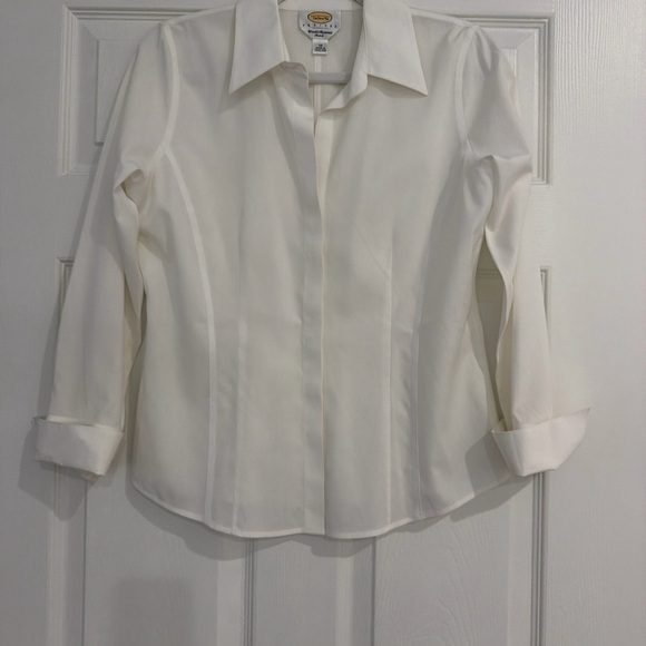 Talbots Tops - Talbots Cream Button-Down Shirt